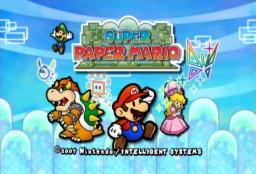 Super Paper Mario Title Screen